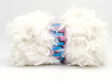 Il Filo di Arianna Fluffy filato pelliccia bianco 01 200 g pelo lungo