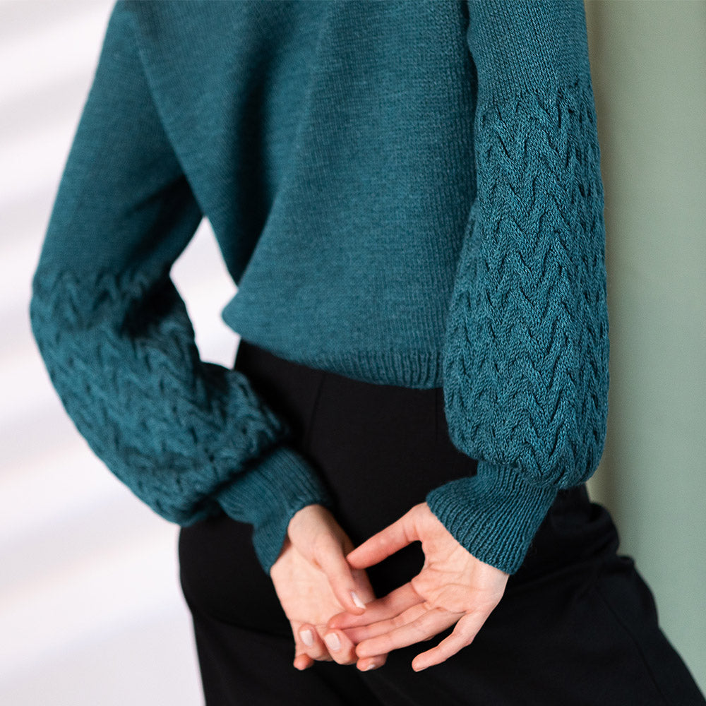 Pascuali Juna schema pullover donna trecce
