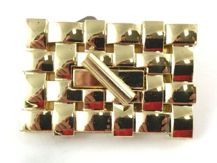 Il Filo di Arianna Intrecci chiusura borsa 6x4 cm oro metallo
