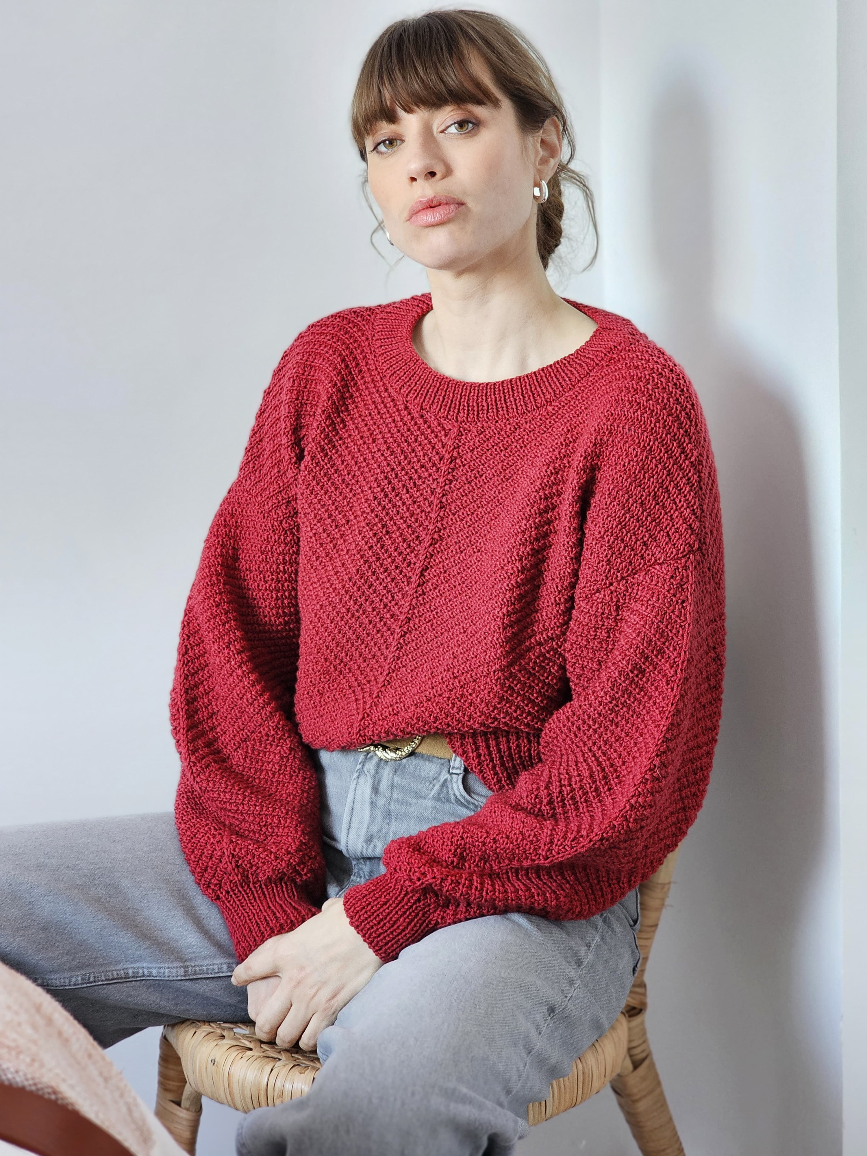 Anny Blatt Babette Rubis kit maglia merino extrafine