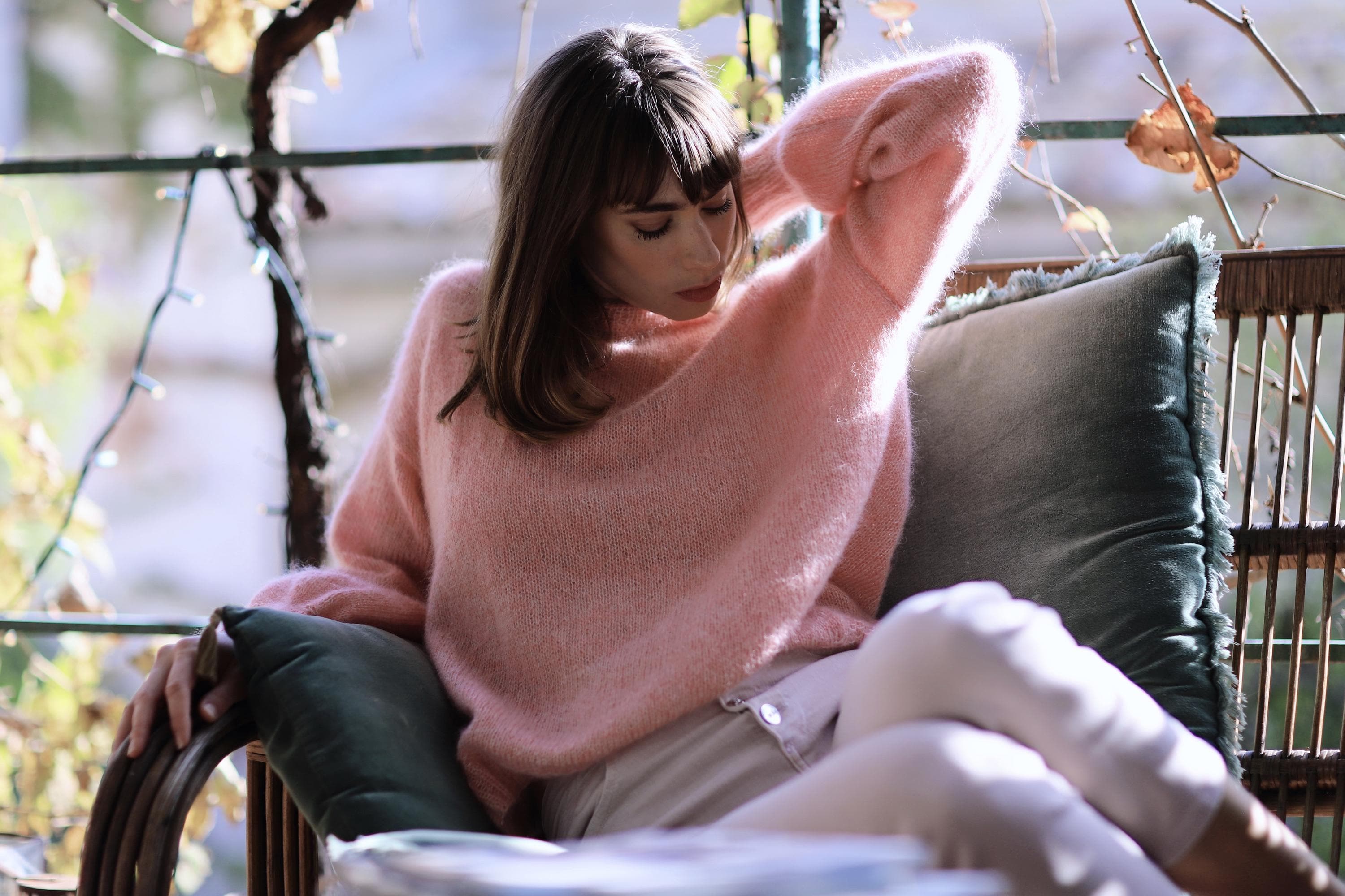 Anny Blatt Agate Rose kit maglia mohair e seta
