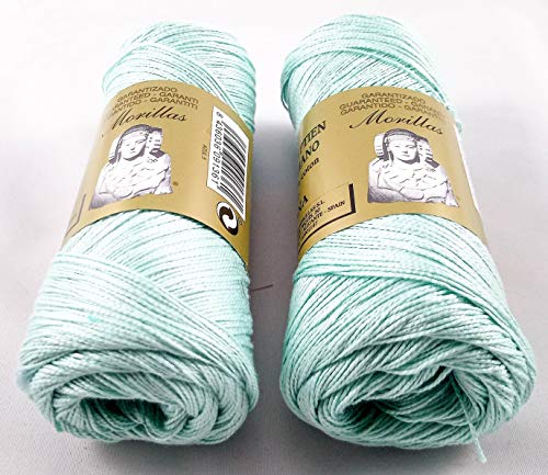 Morillas Zepelines Ne 5/2 cotone perlato blu 5 x2 tinta unita