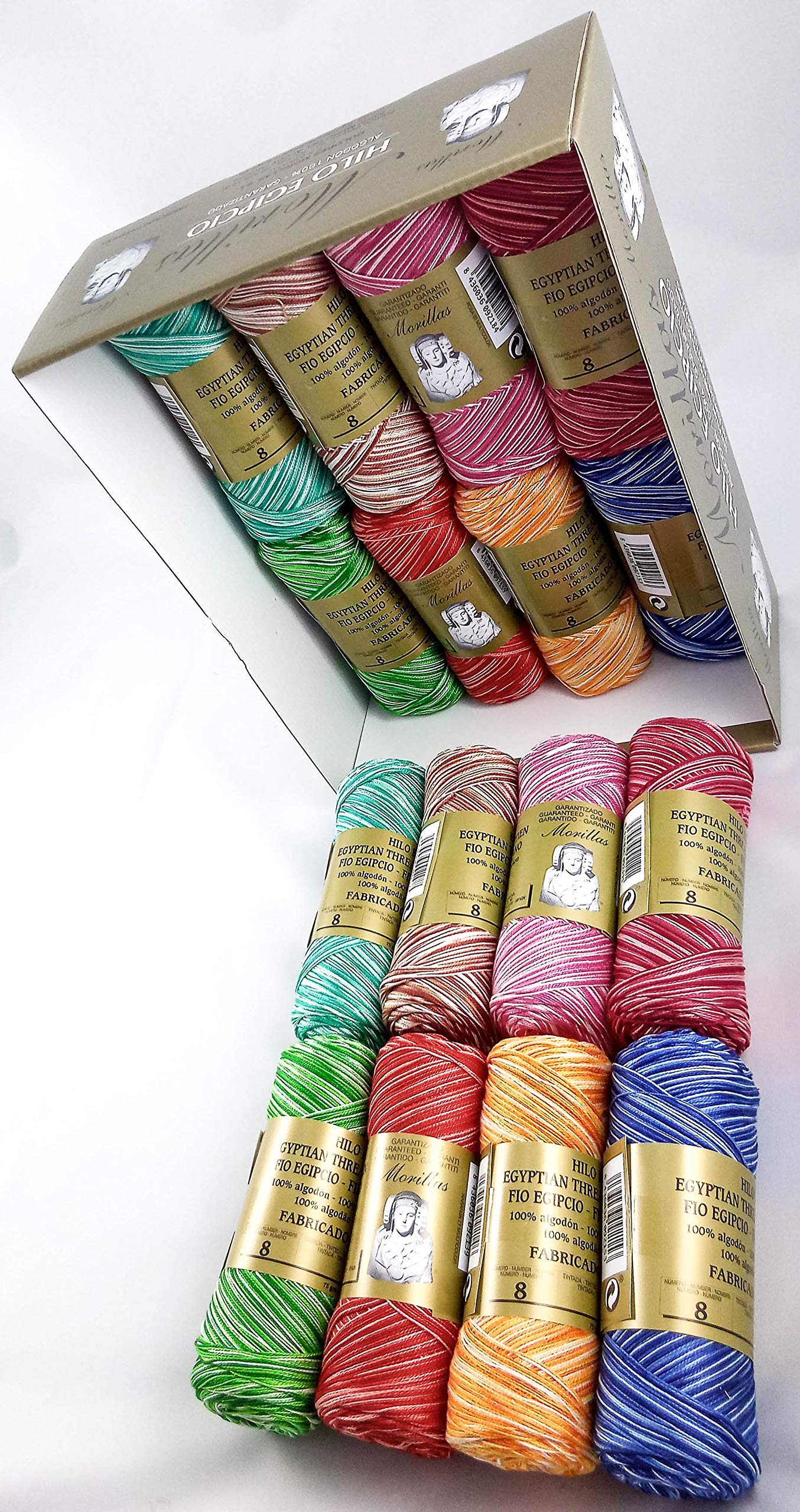 Morillas Zepelines Ne 8/2 cotone perlato 16 gomitoli colori
