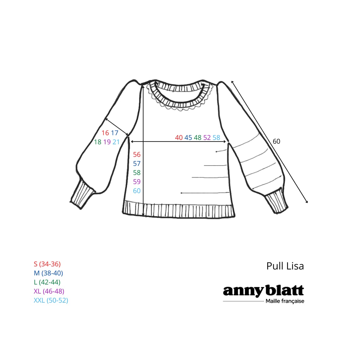 Annyblatt Lisa kit maglia estivo taglia S naturale marine