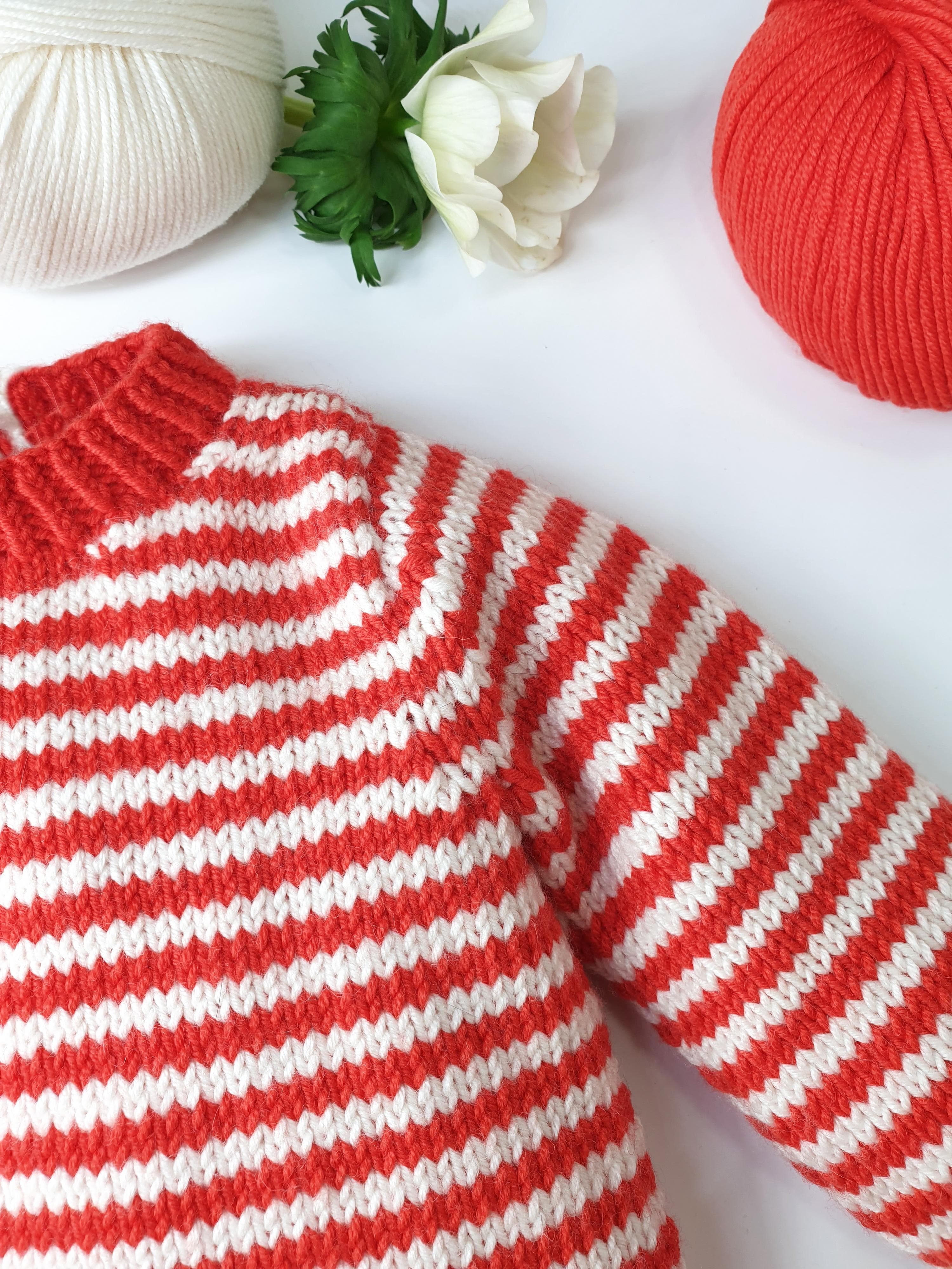 Annyblatt Hêtre tutina neonato kit maglia taglia 1 rosso e naturale
