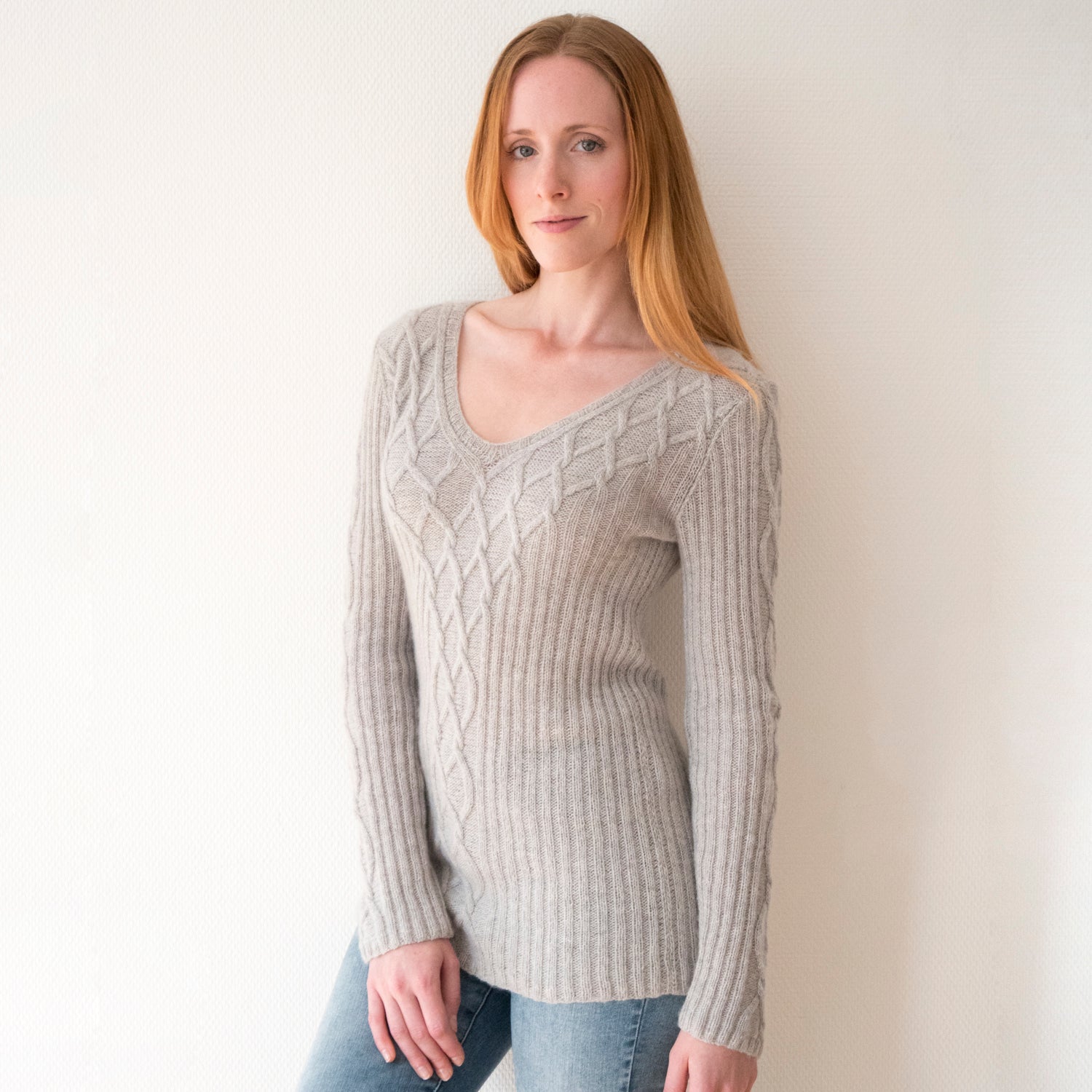 Pascuali Rapunzel Pullover schema maglia PDF trecce
