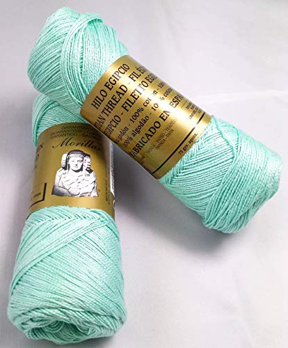 Morillas Zepelines Ne 8/2 cotone perlato turchese 39 2x75 g mercerizzato