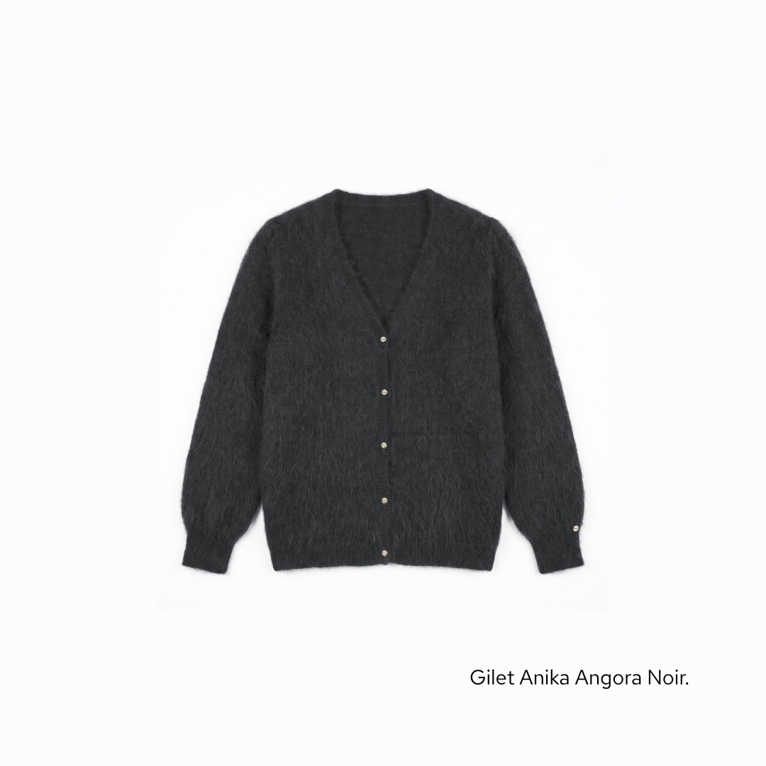 Annyblatt Anika gilet angora 2 in 1 morbido