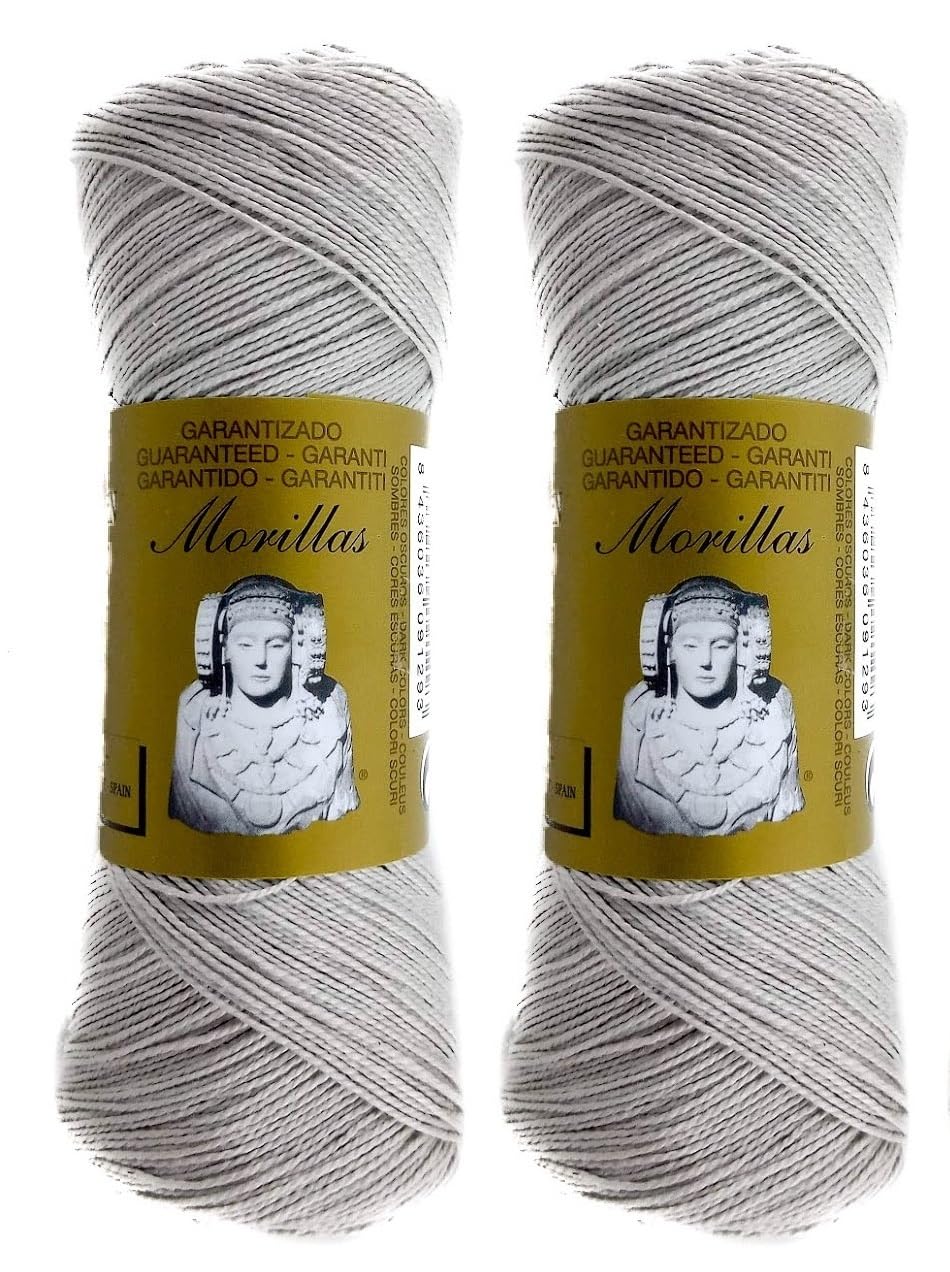 Morillas Zepelines Ne 5/2 cotone perlato mercerizzato grigio 38 x2