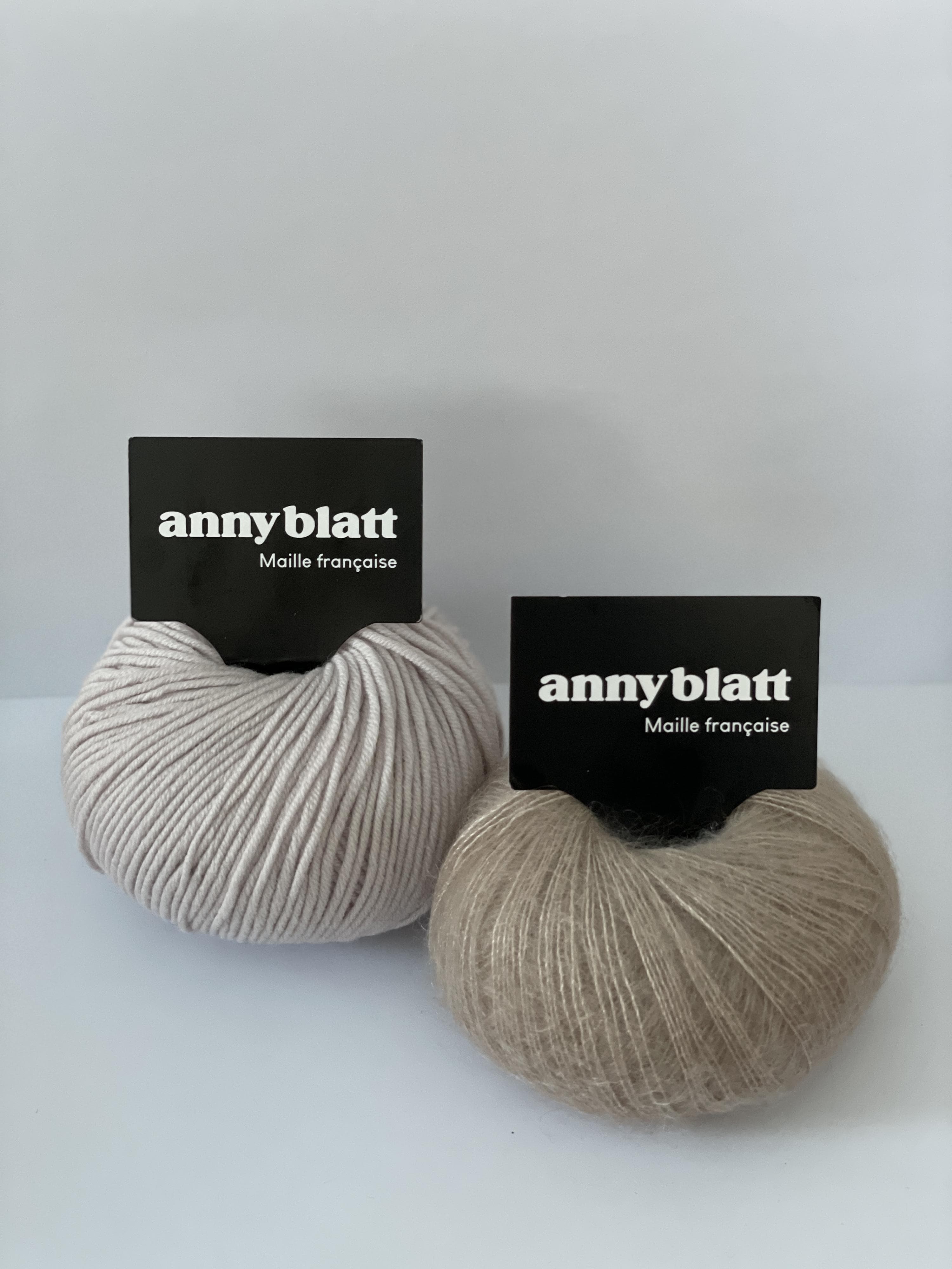 Annyblatt Pin cappottino neonato modello maglia merinos