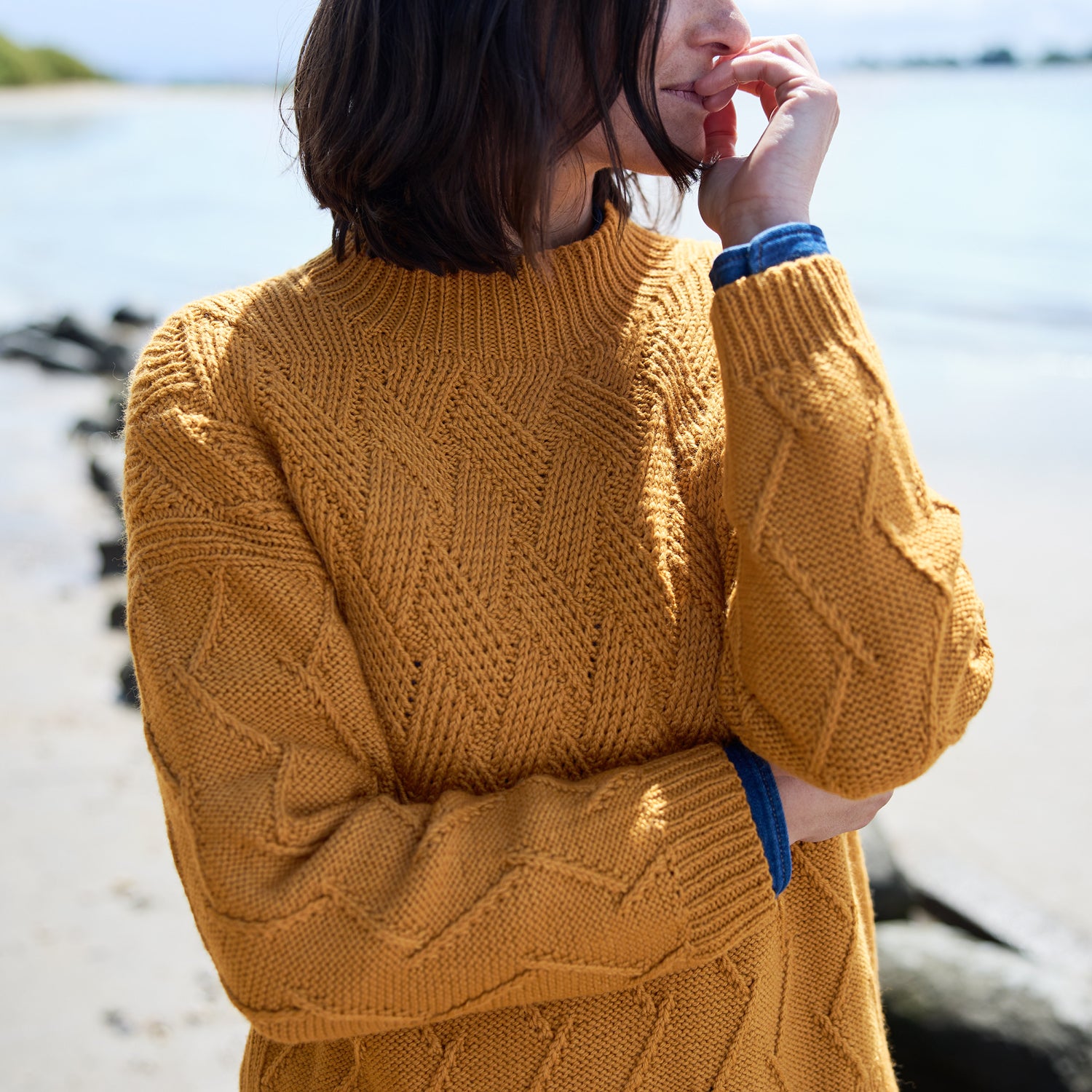 Rosy Green Wool Moments in Nature maglione schema maglia