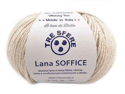 Il Filo di Arianna Soffice misto lana 50g bianco 1 morbida