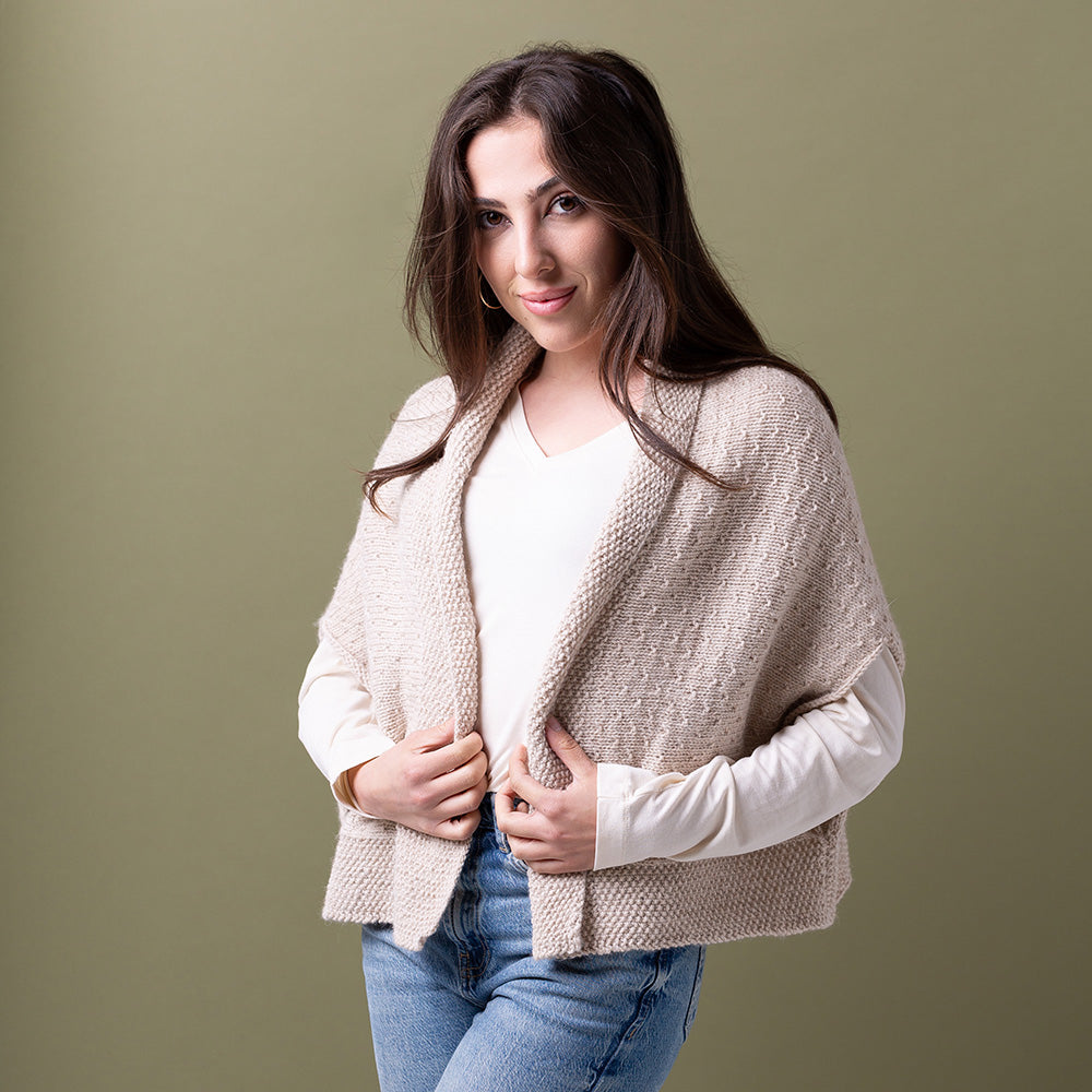 Pascuali Dotted Cape schema maglia mantella PDF top-down