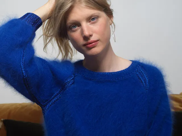 Anny Blatt Chloé kit pull raglan angora