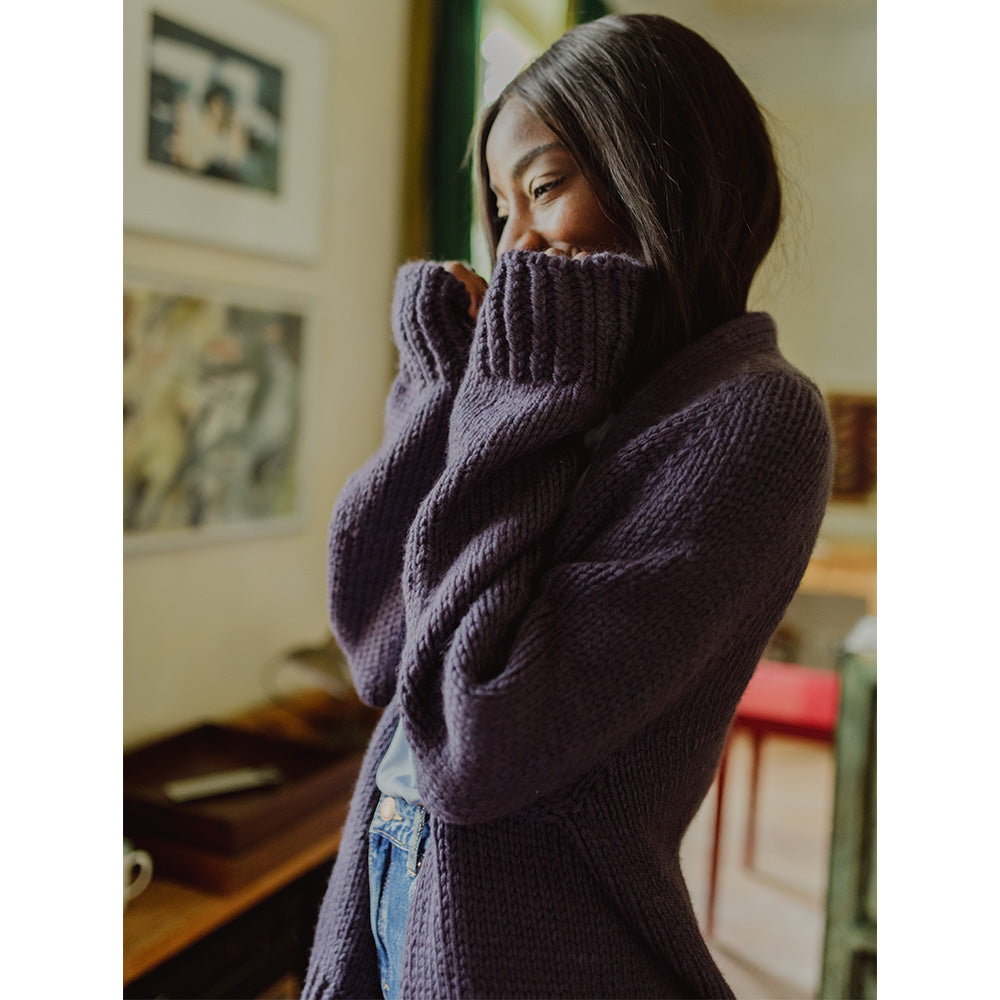 Pascuali Bubuna Schema Maglia Cardigan Oversize Lana