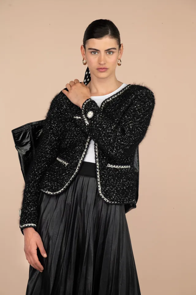 Anny Blatt Lily giacca kit maglia tweed taglia S