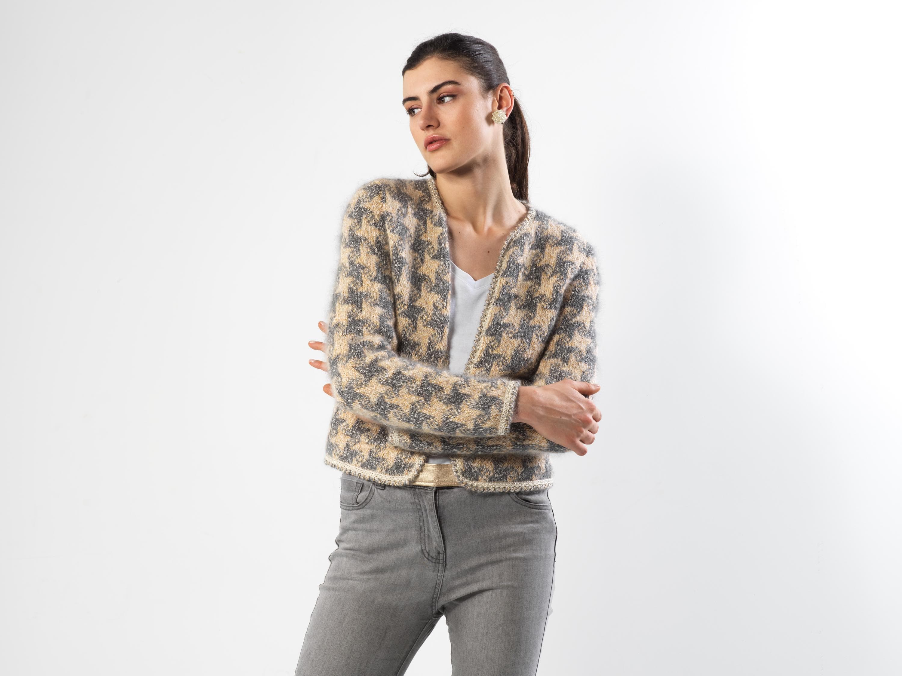 Annyblatt Paula kit maglia giacca pied-de-poule