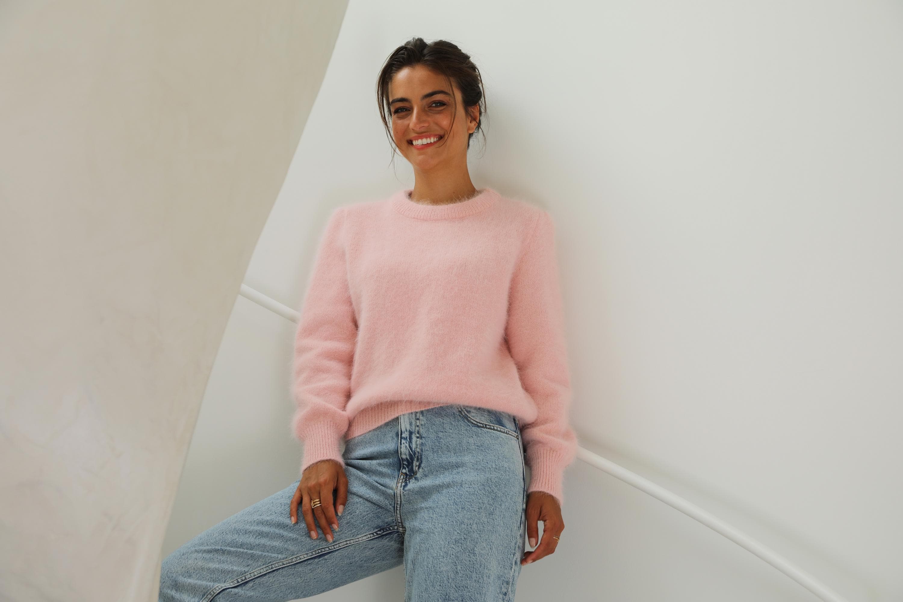 Anny Blatt Tina kit maglia angora collo rotondo S