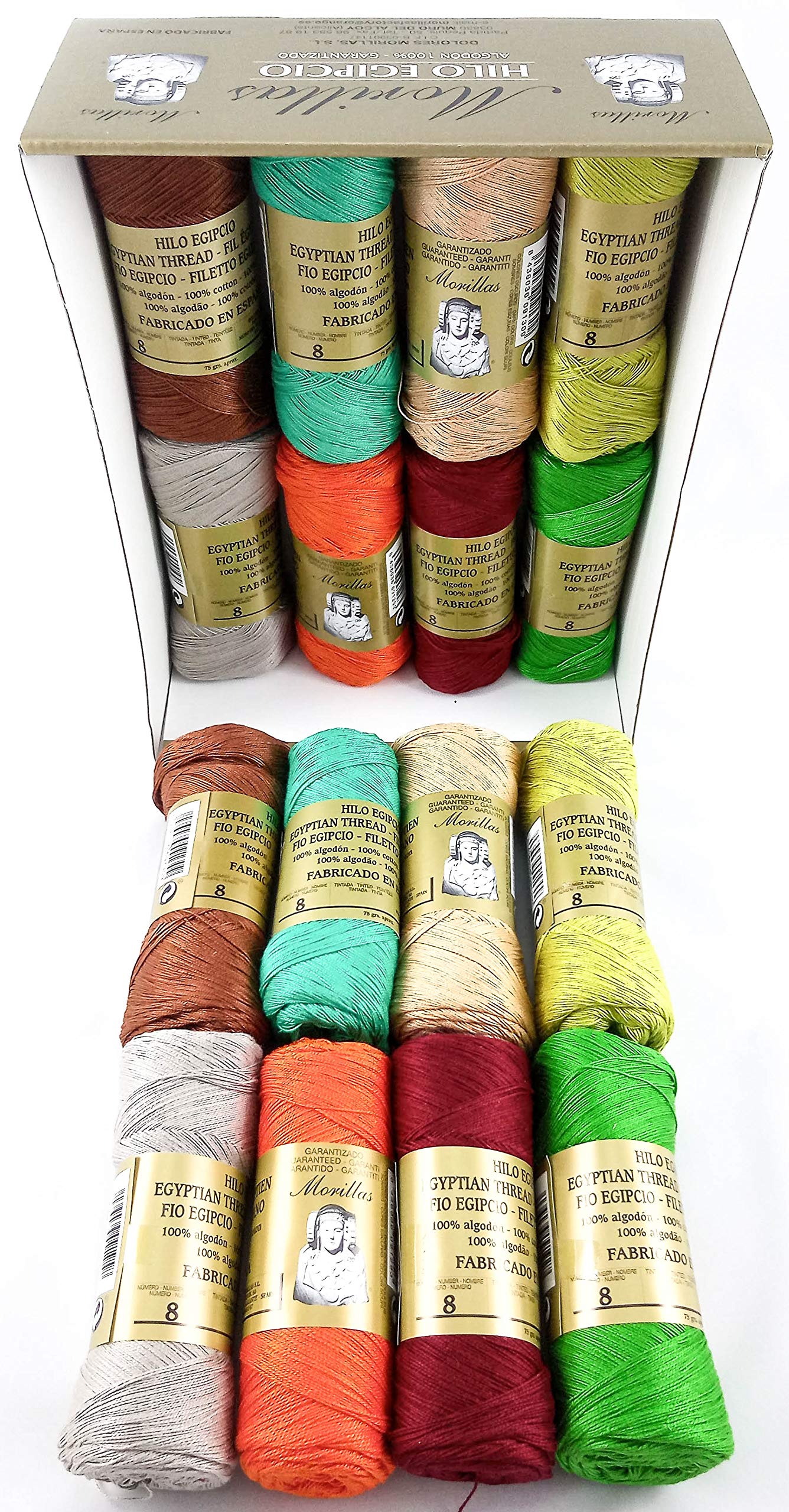 Morillas Zepelines Ne 8/2 cotone perlato 16x75g serie 3 assortiti