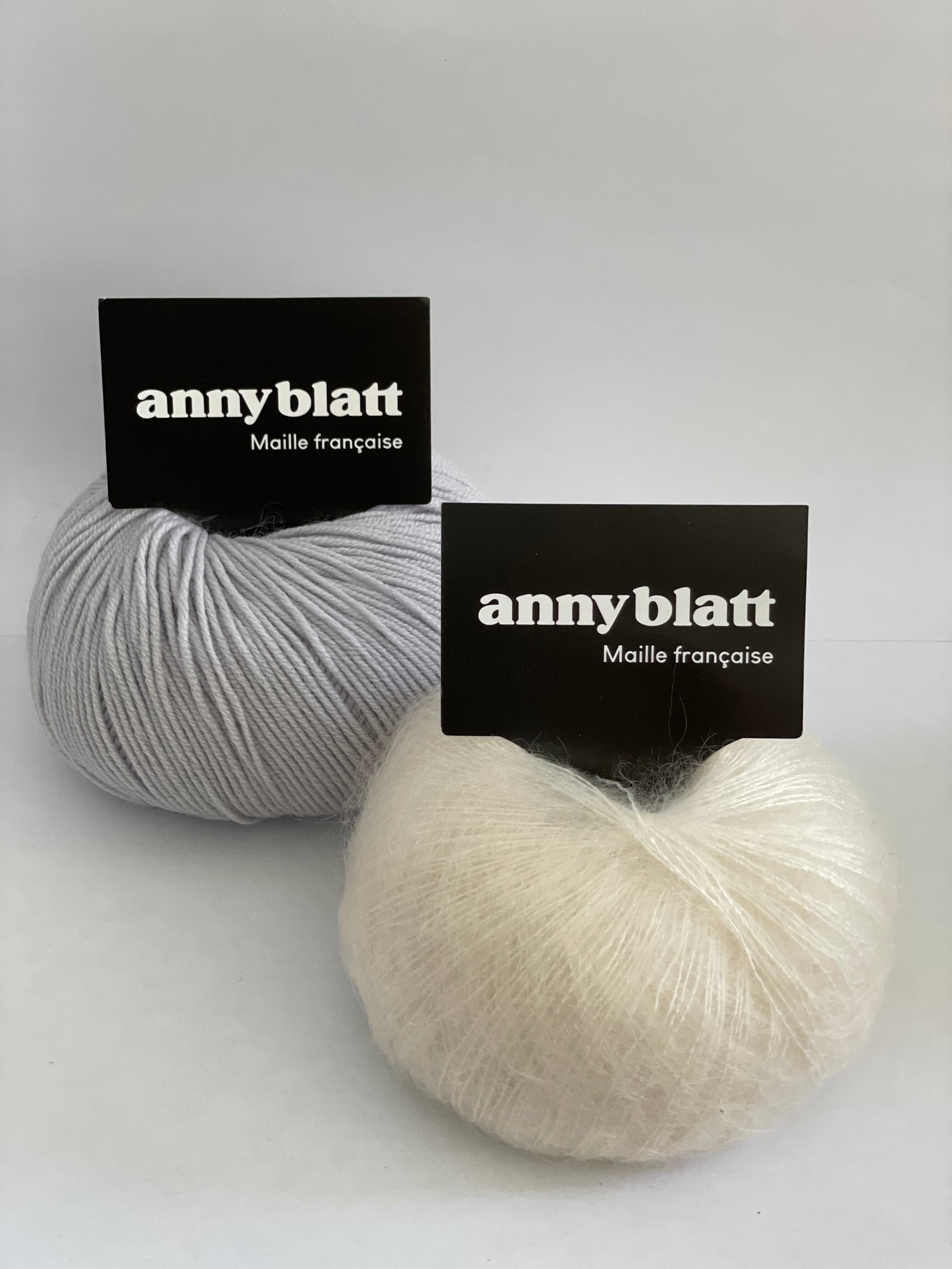 Anny Blatt Baby Cypres kit copertina merino perla taglia 1