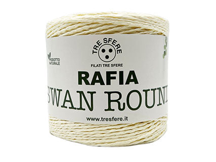 Il Filo di Arianna Swan Round rafia beige 01 150 g opaca
