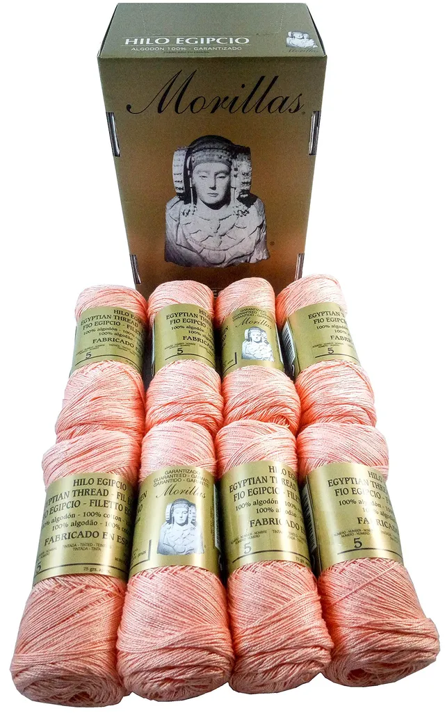 Morillas Zepelines Ne 5/2 filo di cotone salmone 2 x8 mercerizzato