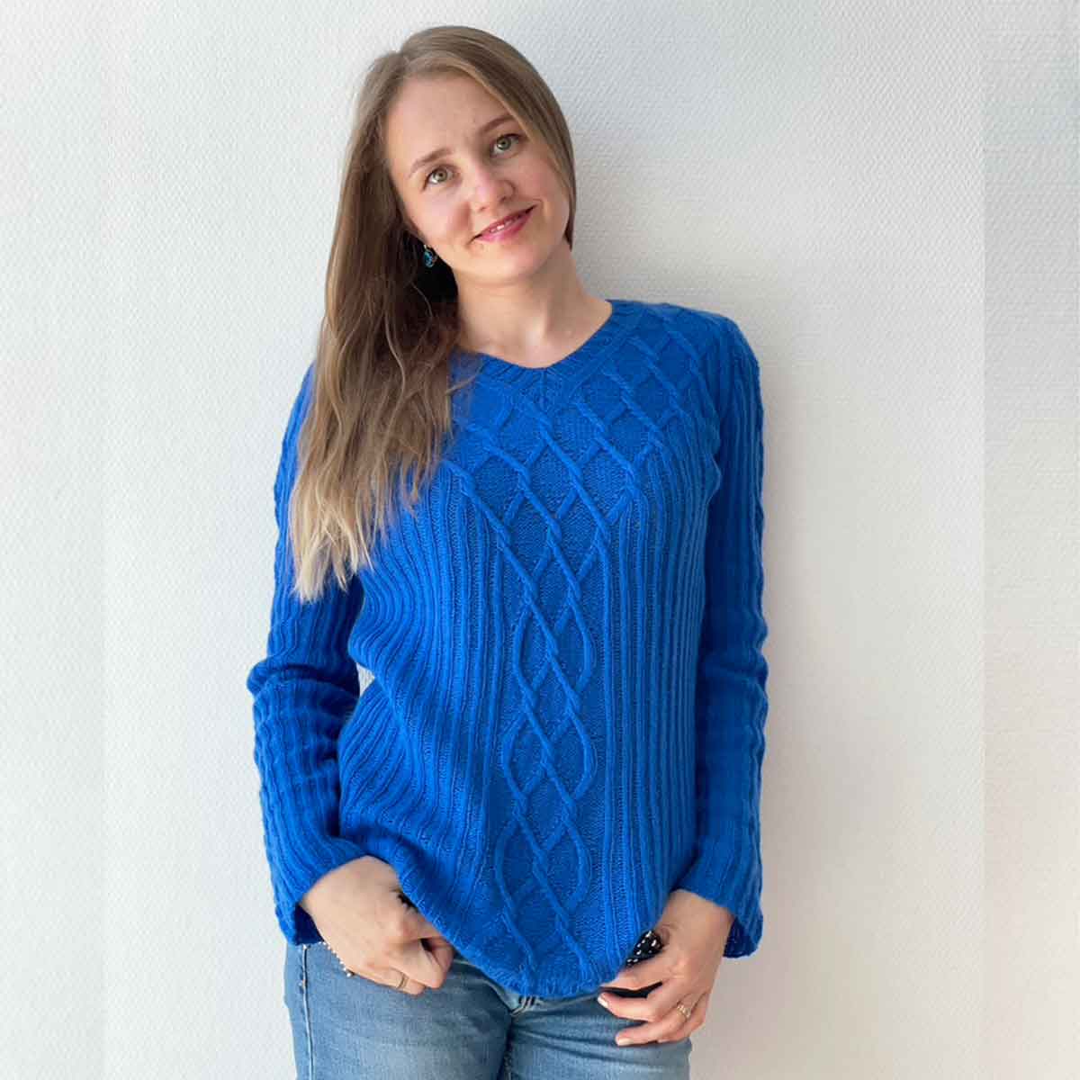Pascuali Rapunzel Pullover schema maglia PDF trecce