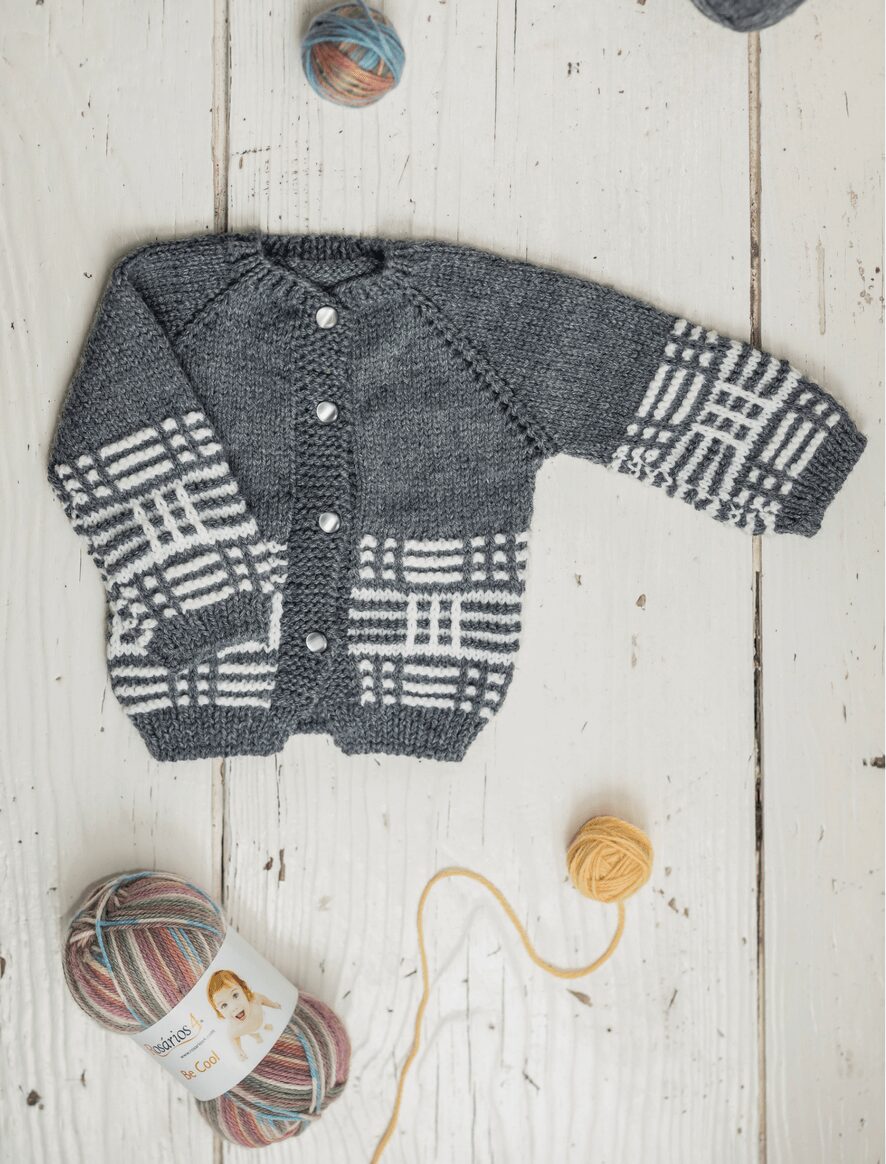 Rosarios4 165 Casaco Be Cool schema cardigan bambino