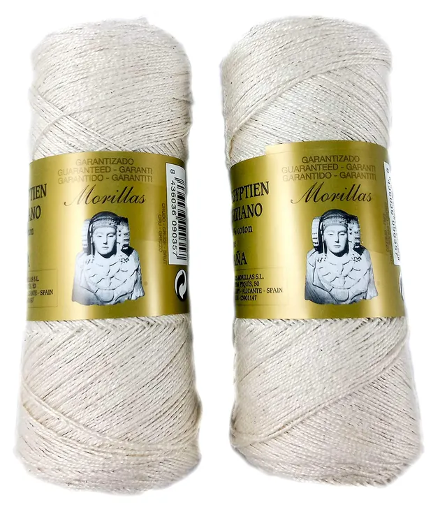 Morillas Zepelines Ne 5/2 filo cotone perlato ecrù 2x100 g