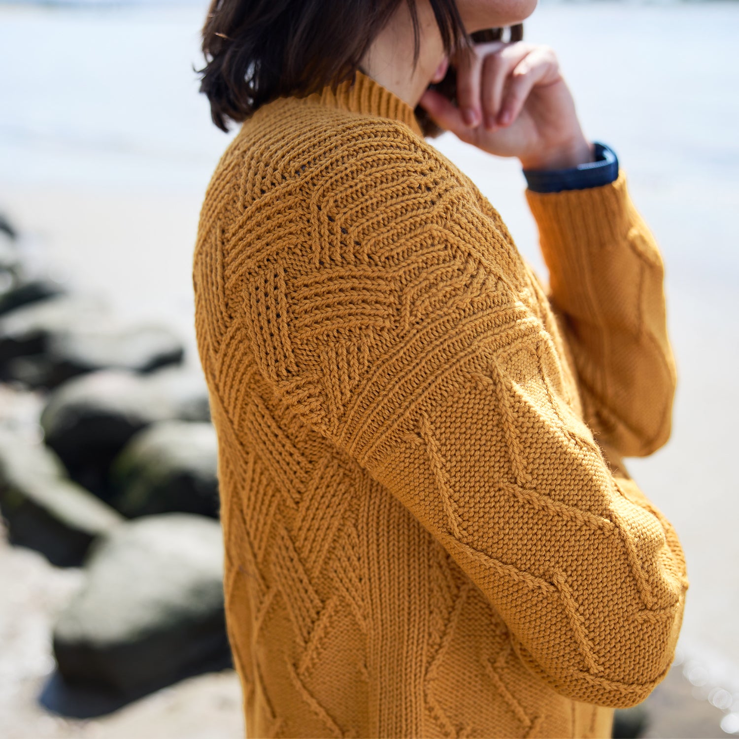 Rosy Green Wool Moments in Nature maglione schema maglia