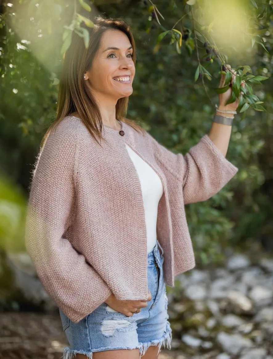 Rosarios4 325 Kimono modello maglia donna