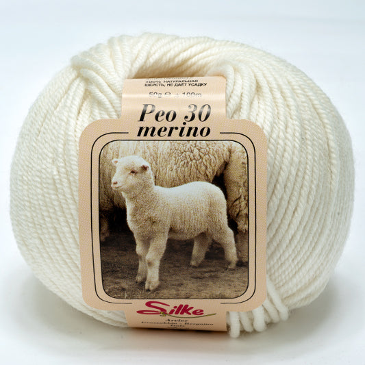 Il Filo di Arianna Peo lana merino gomitolo 50 g panna 800