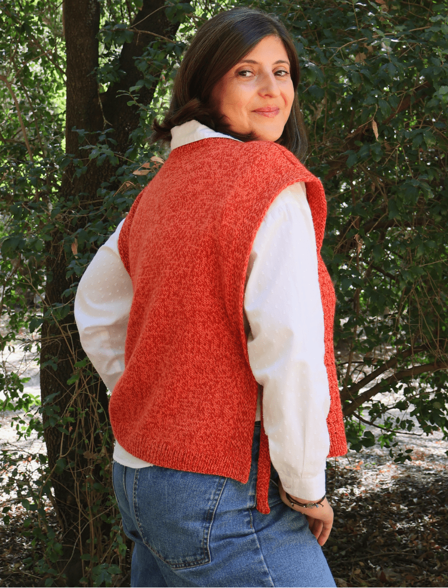 Rosarios4 Colete Amieira modello gilet donna