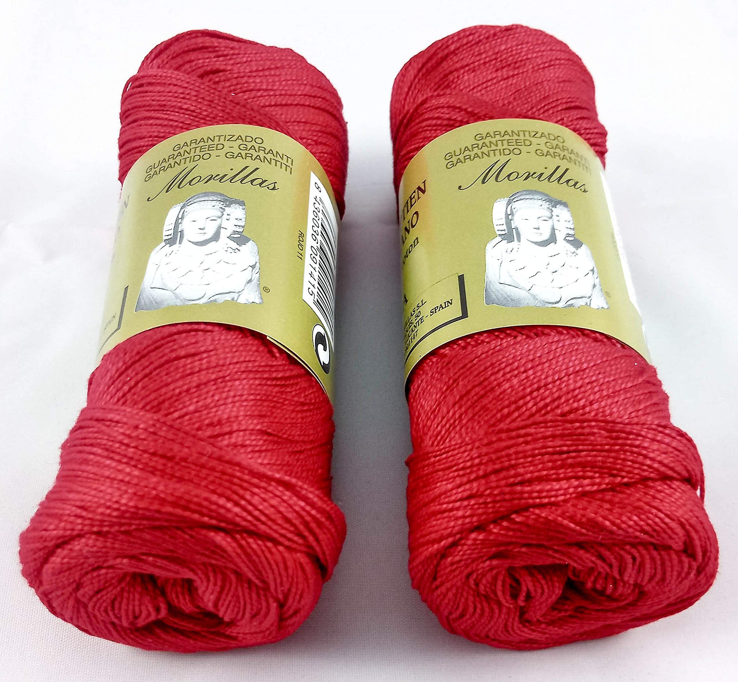 Morillas Zepelines Ne 5/2 cotone perlato rosso 11 2x75 g