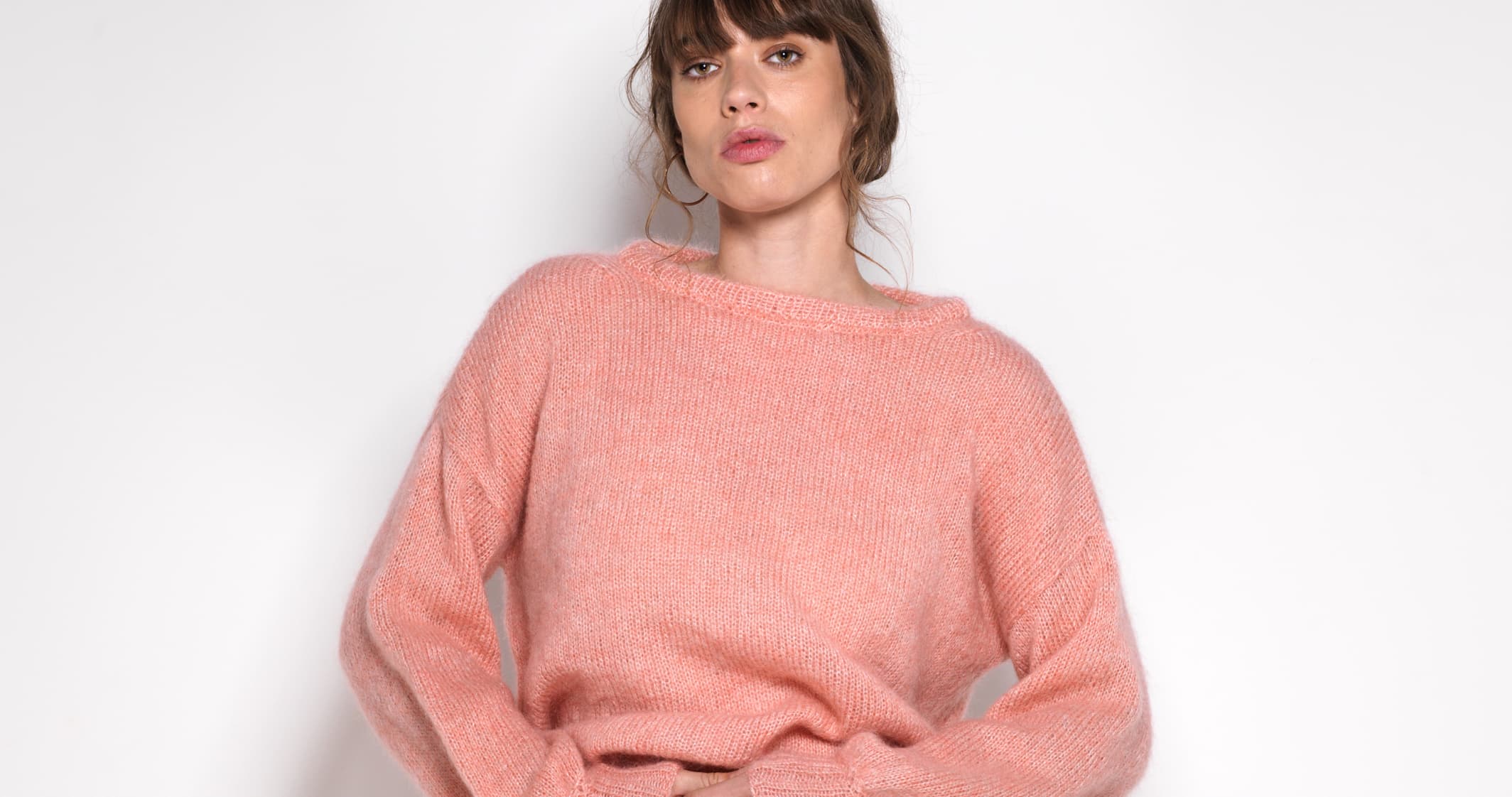 Anny Blatt Agate Rose kit maglia mohair e seta
