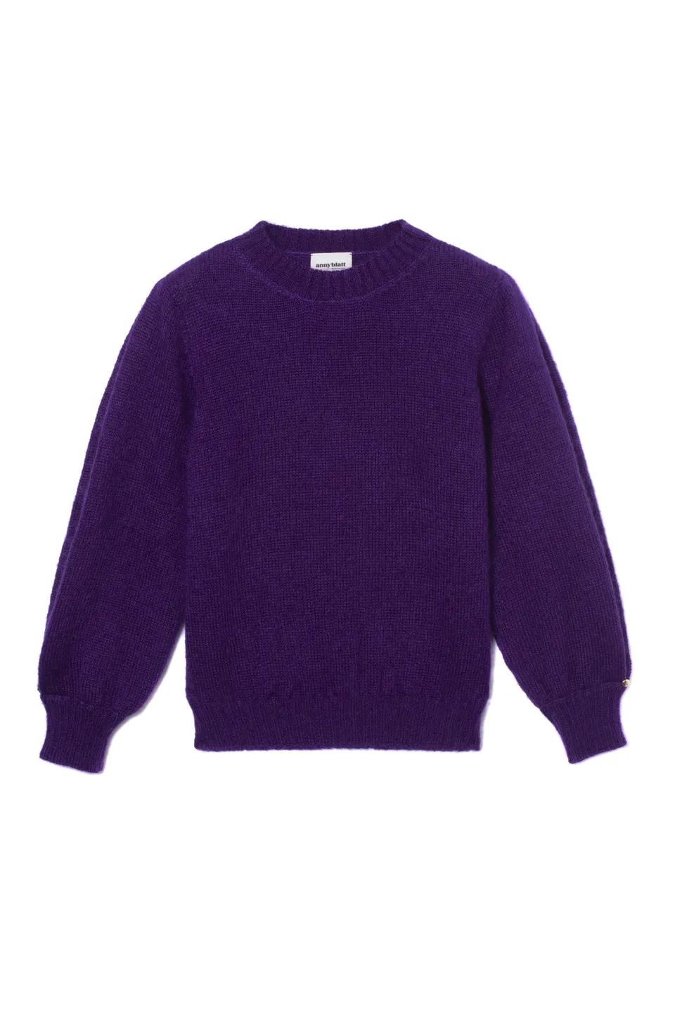 Anny Blatt Alix maglione mohair seta donna viola Mure