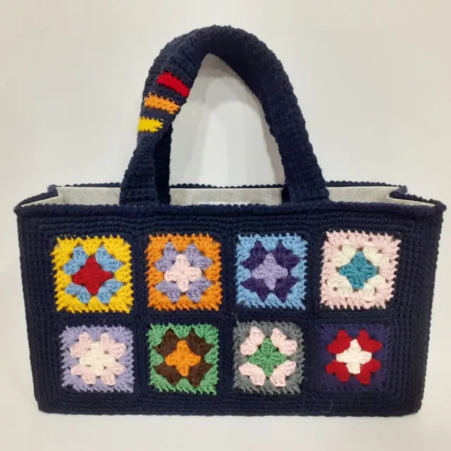 Gomitolorosa Granny Borsa lana multicolor su prenotazione