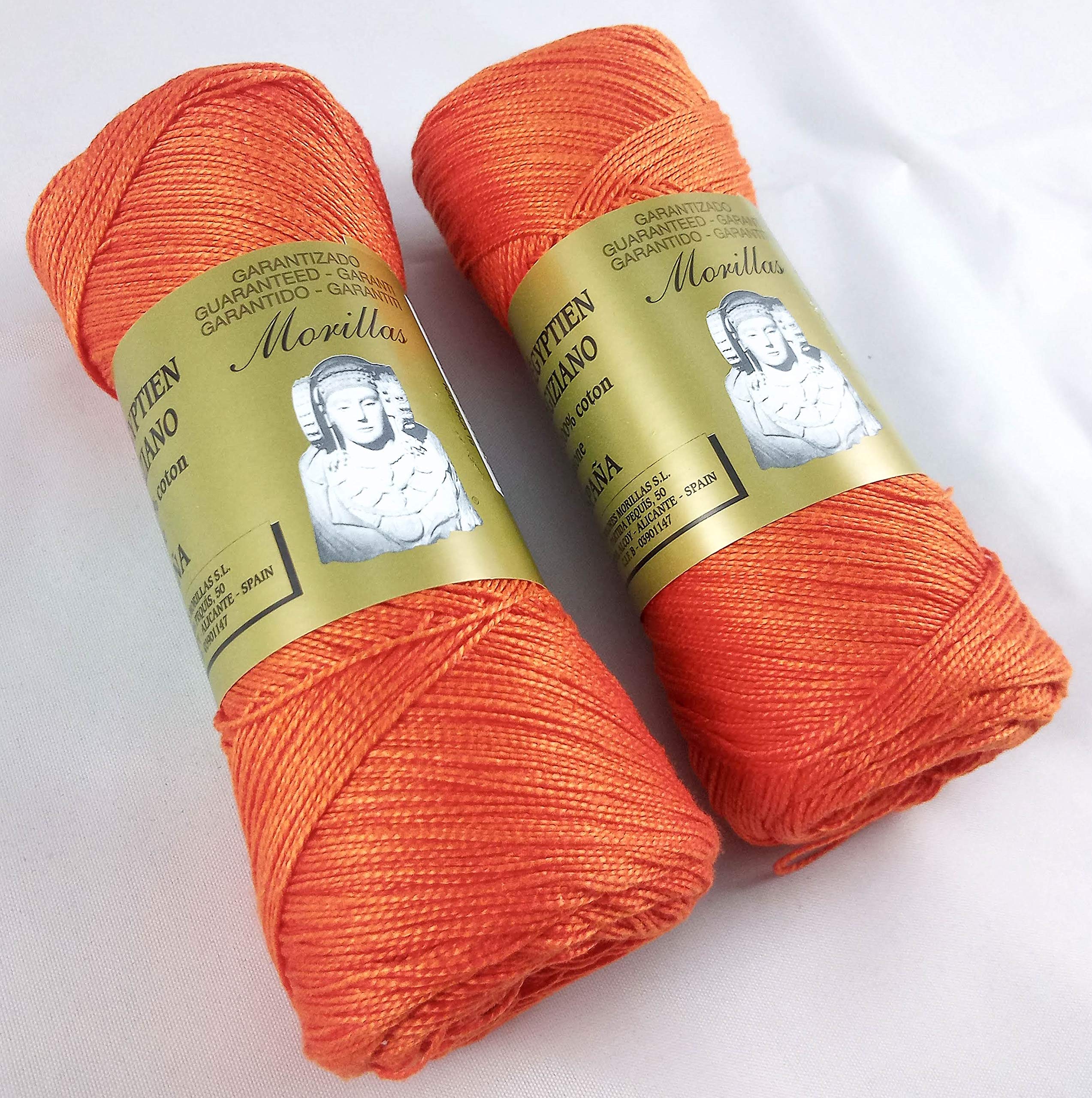 Morillas Zepelines Ne 5/2 cotone perlé arancione 19 2x75 g