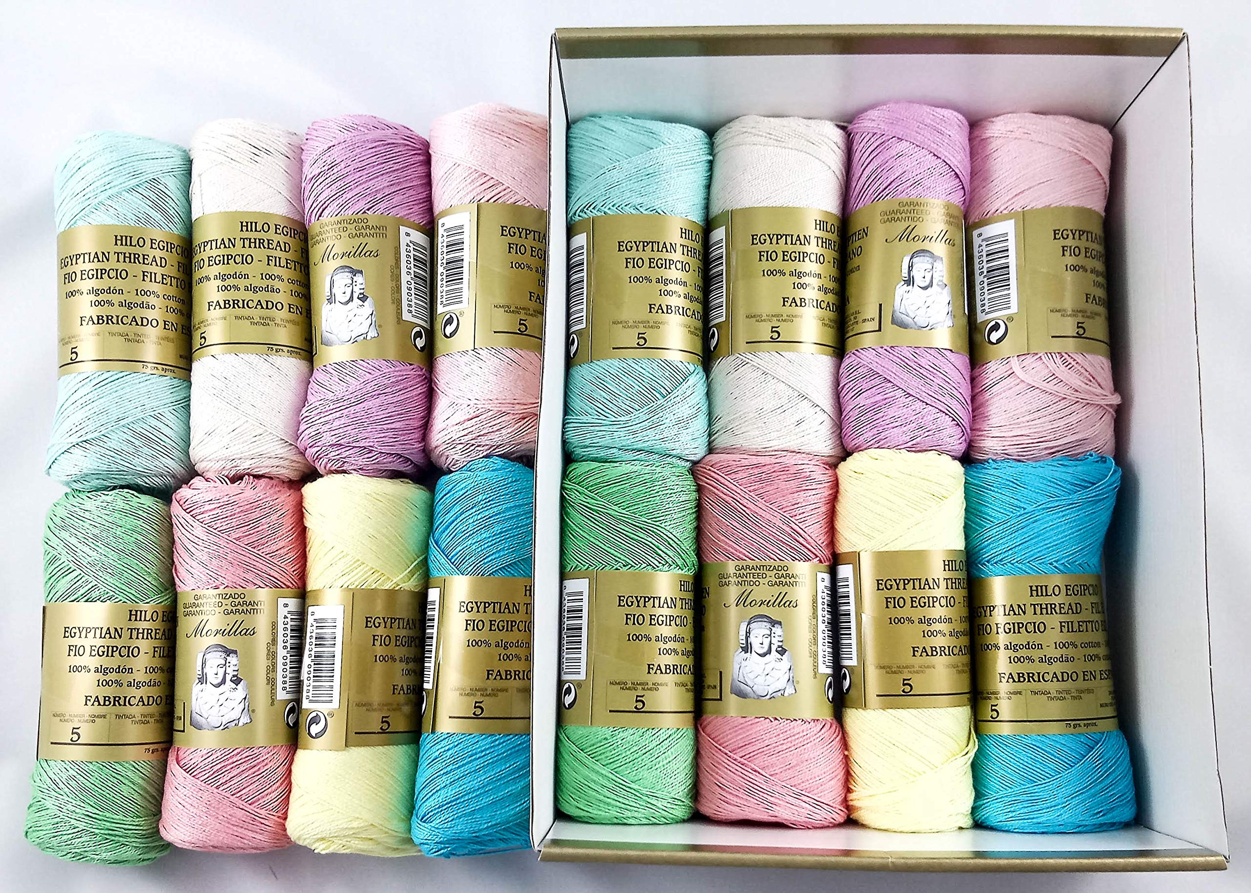 Morillas Zepelines Ne 5/2 filo cotone 16 gomitoli colori chiari
