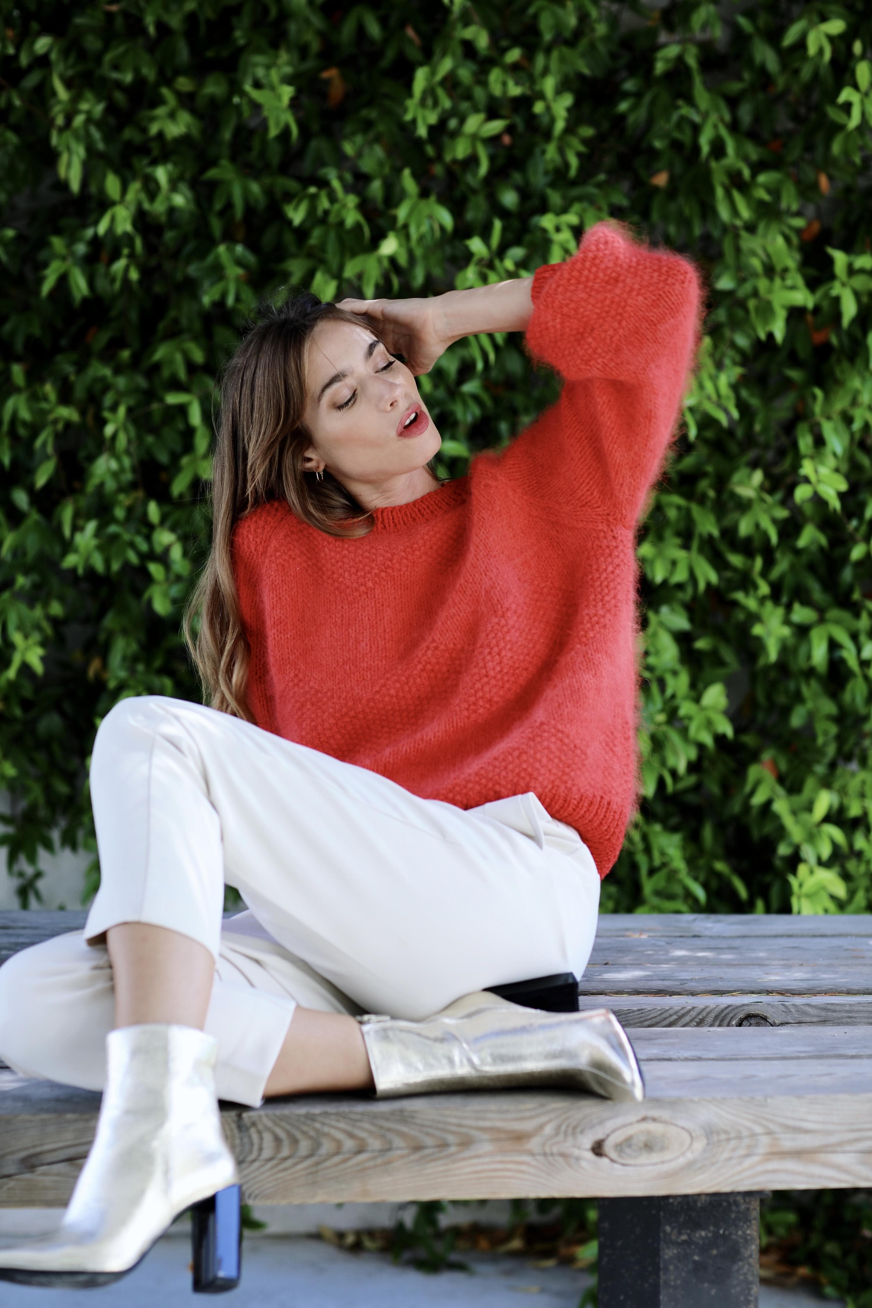 Annyblatt Diana kit maglia pullover angora e merino