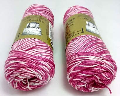 Morillas Zepelines Ne 5/2 cotone perlato rosa 32 x2 multicolore