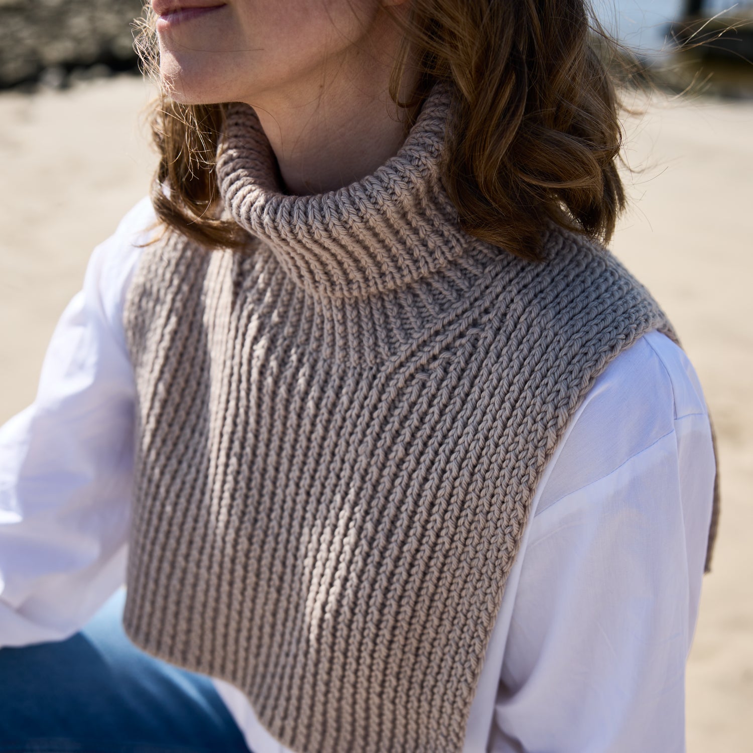 Rosy Green Wool Kalmte schema scaldacollo coste