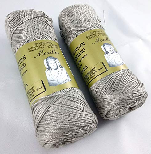 Morillas Zepelines Ne 5/2 cotone perlato 2 pezzi grigio 25