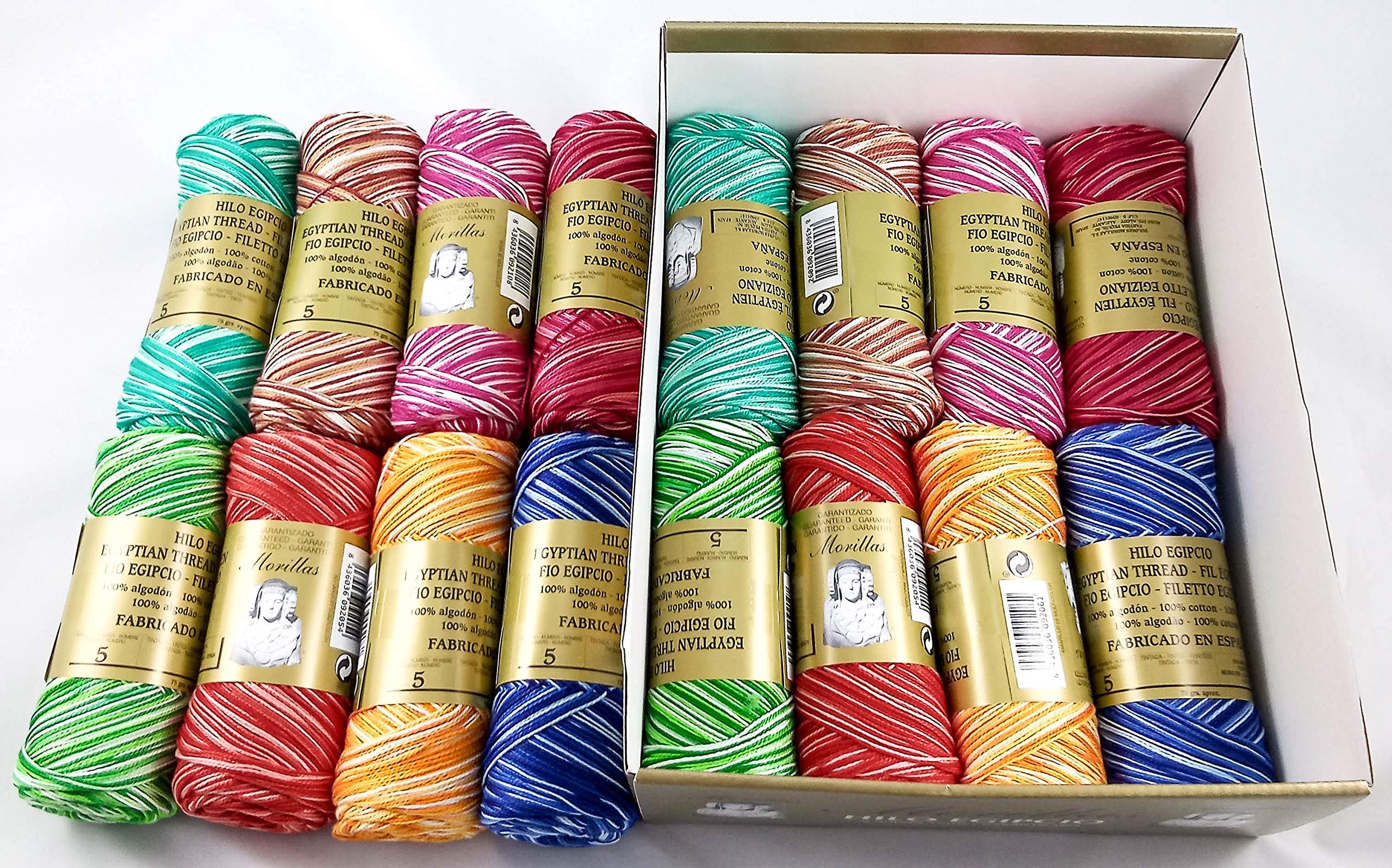 Morillas Zepelines Ne 5/2 cotone perlato assortiti 16 gomitoli