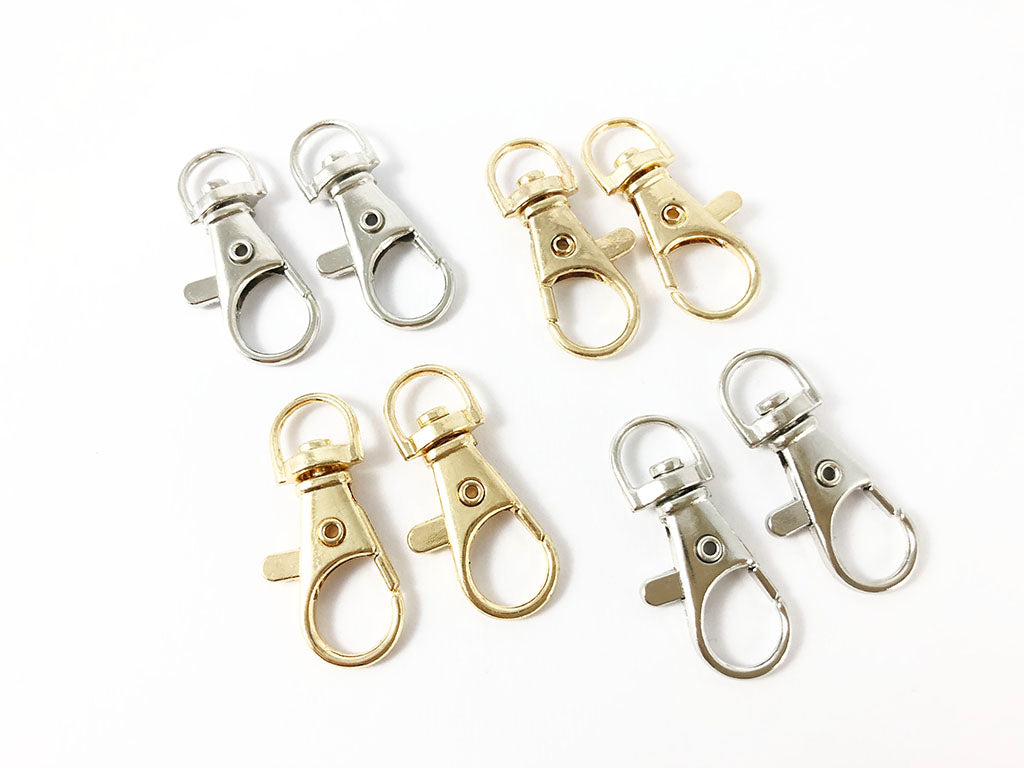 Il Filo di Arianna M44 moschettone borse argento 3,5cm 4pz