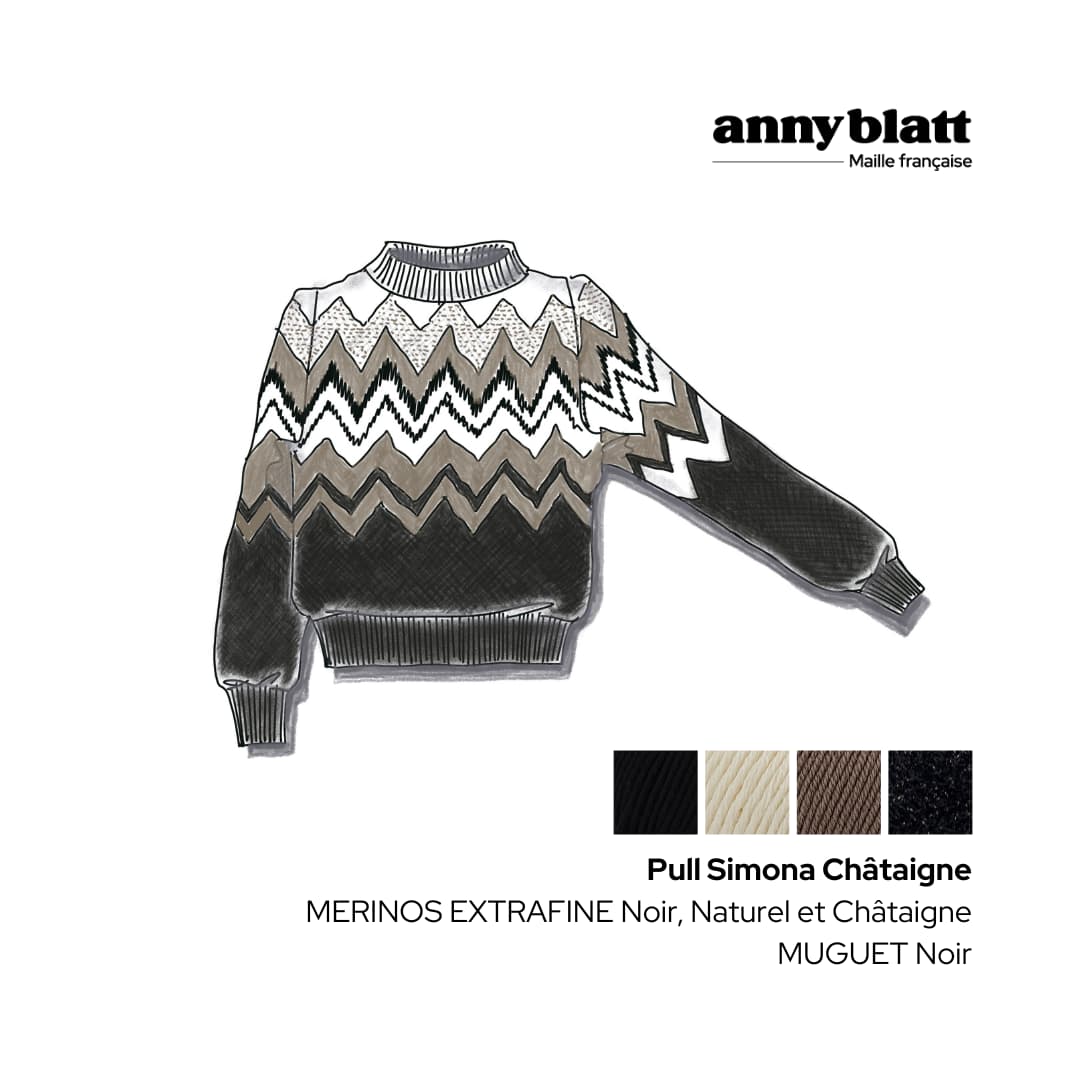 Anny Blatt Simona kit maglia merino oasis