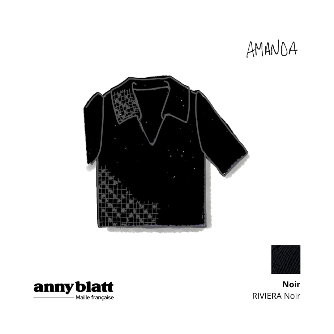 Anny Blatt Amanda camicia kit uncinetto cotone