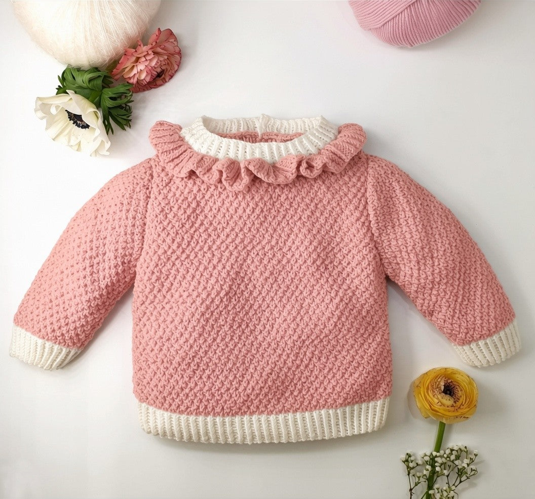 Anny Blatt Violette kit golfino neonato merino