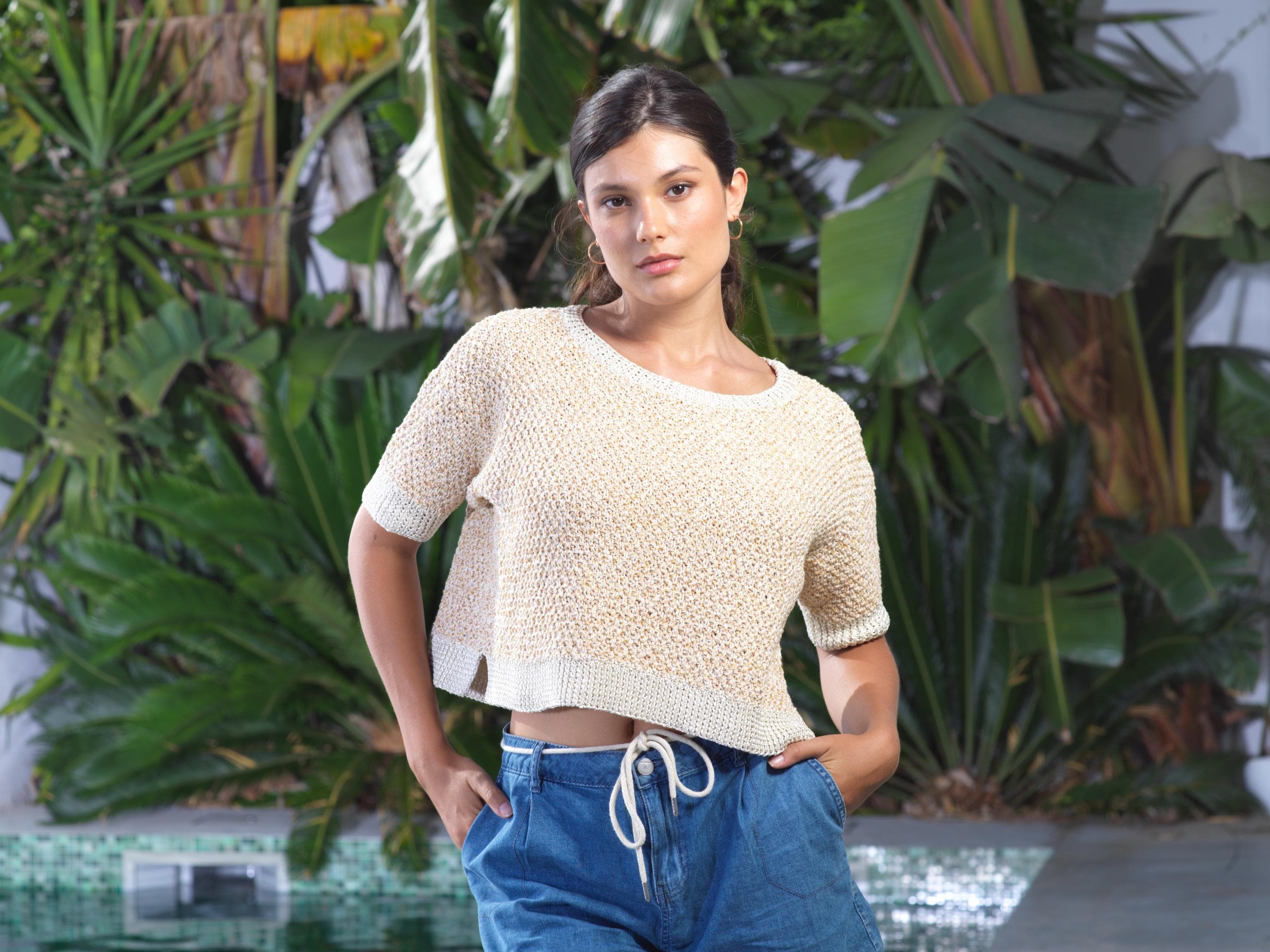 Anny Blatt Divine Clemence kit maglia cotone paillettes