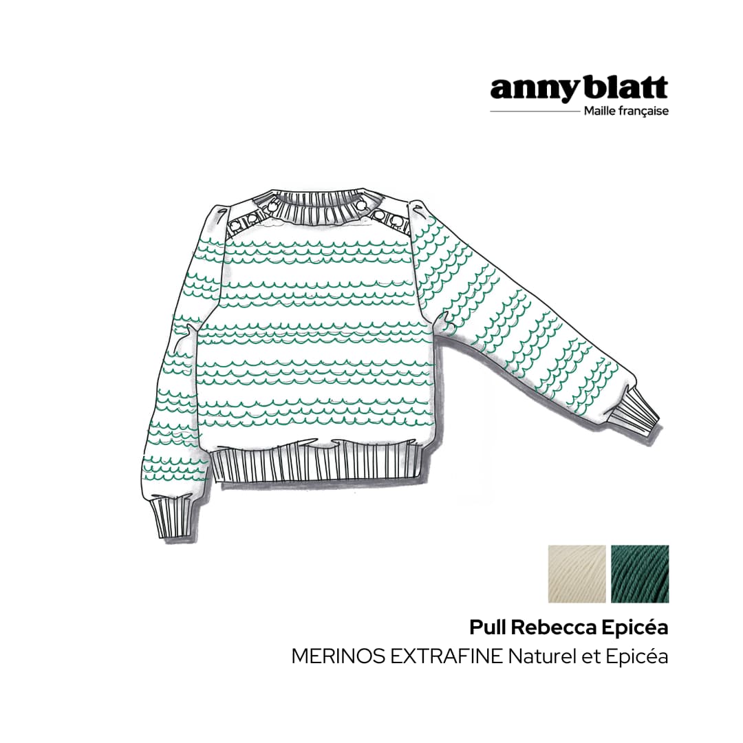 Anny Blatt Rebecca kit maglia merino nattier taglia S